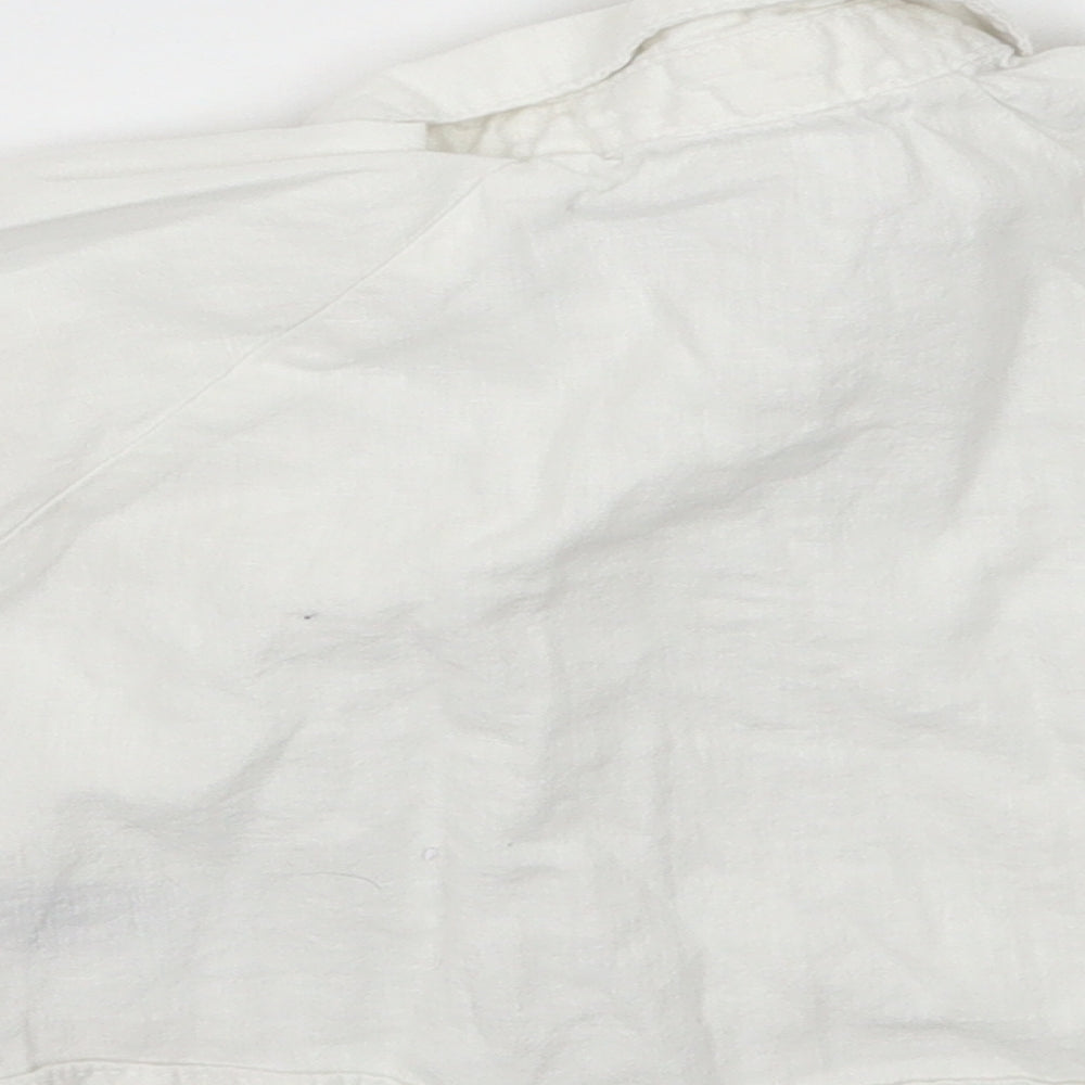 Marks & Spencer Boys White Basic Button-Up Size 6-9 Months