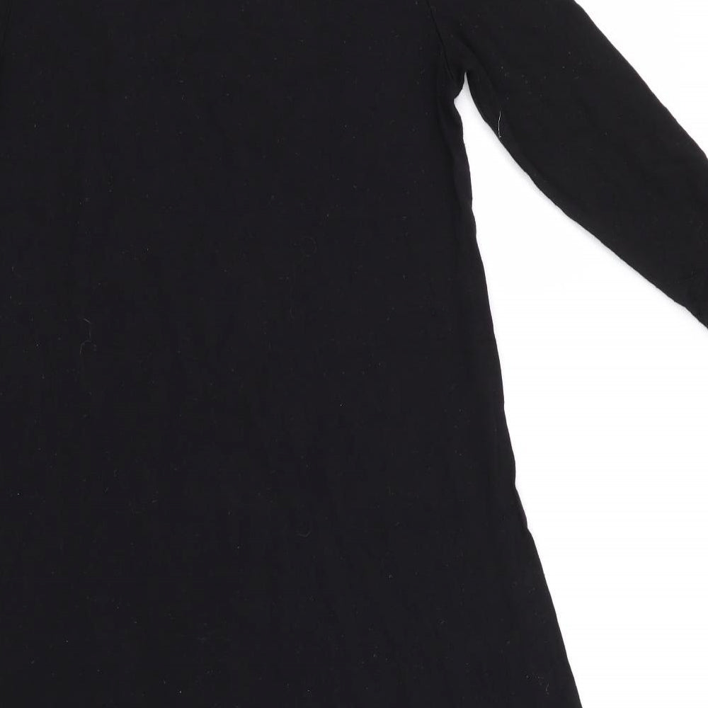Atmosphere Womens Black A-Line Size 4