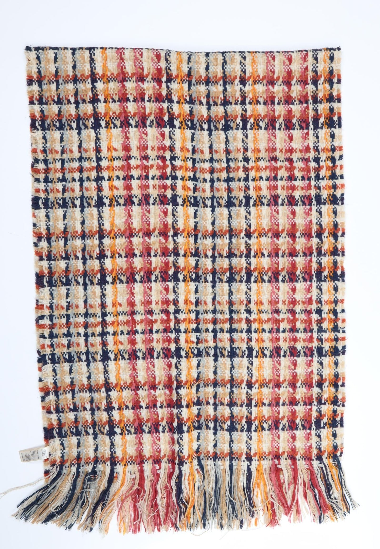 Accessorise Womens Orange Check Shawl/Wrap