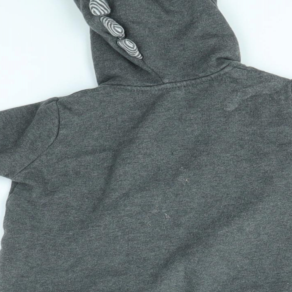 George Baby Grey Full Zip Jumper Size 3-6 Months - DINOSAUR
