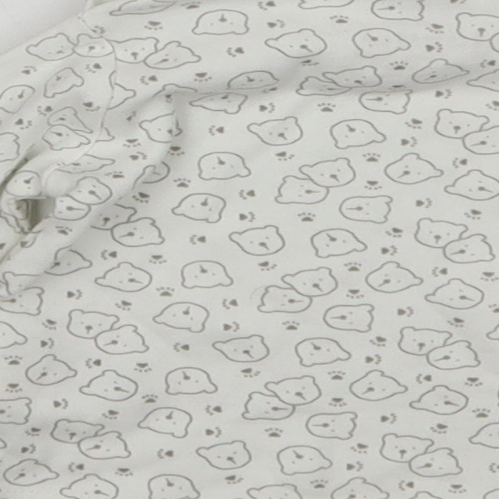 Lupilu Baby White Animal Print Basic T-Shirt Size 3-6 Months