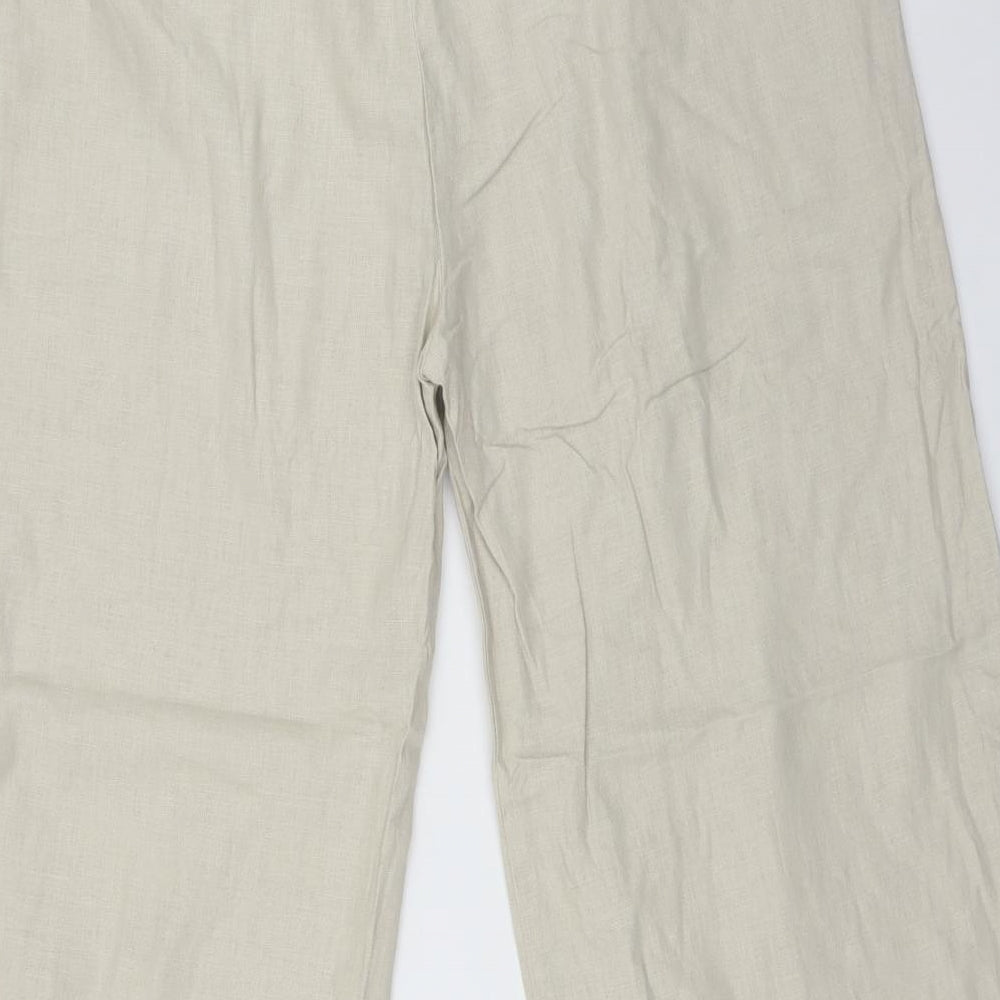 Dorothy Perkins Womens Beige Trousers Size 14 L27 in