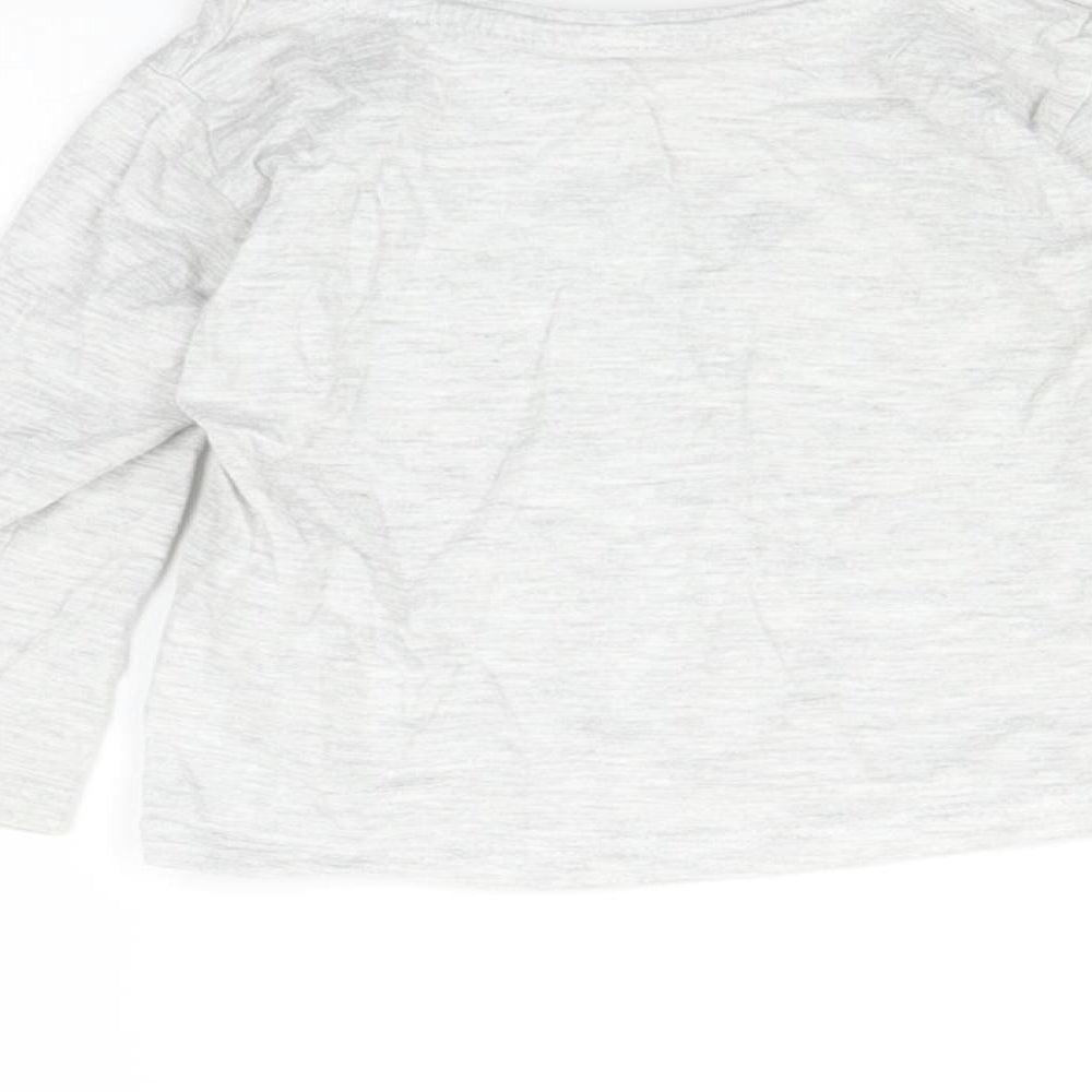 Primark Baby Grey Basic T-Shirt Size 9-12 Months - Butterfly