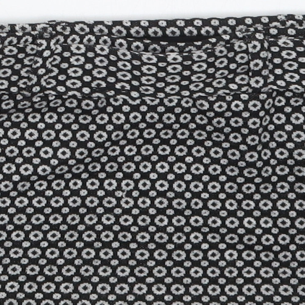 NEXT Girls Black Geometric Straight & Pencil Skirt Size 6 Years