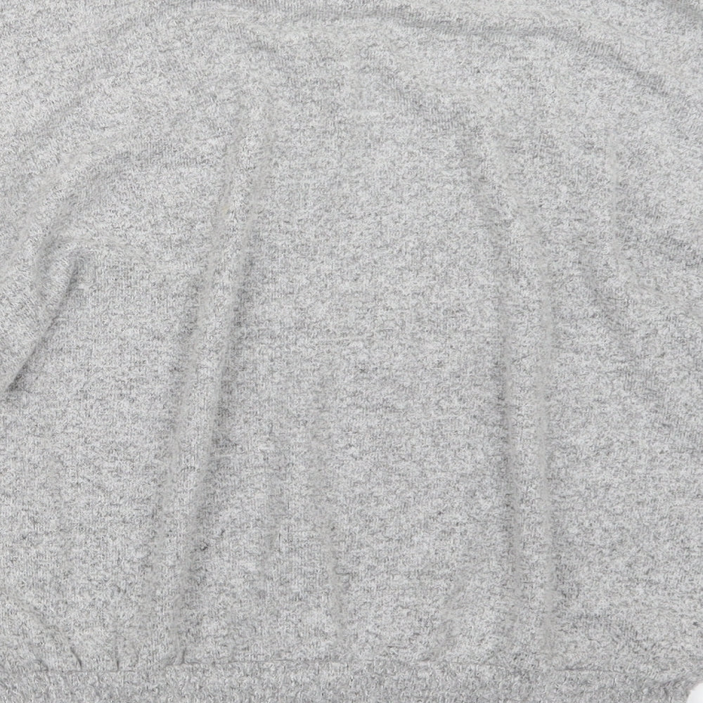 Next Womens Grey Knit Pullover Jumper Size 8