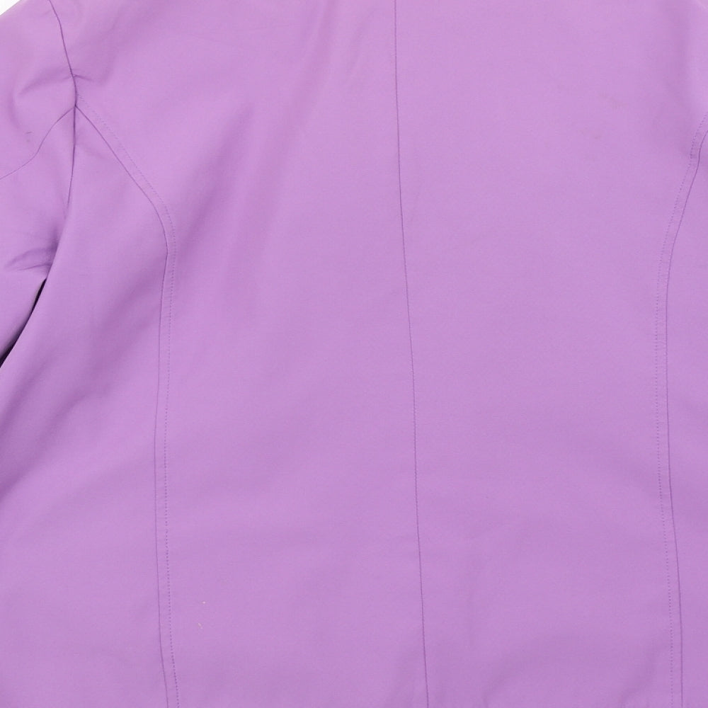 Bonmarché Womens Purple Pea Coat Coat Size M