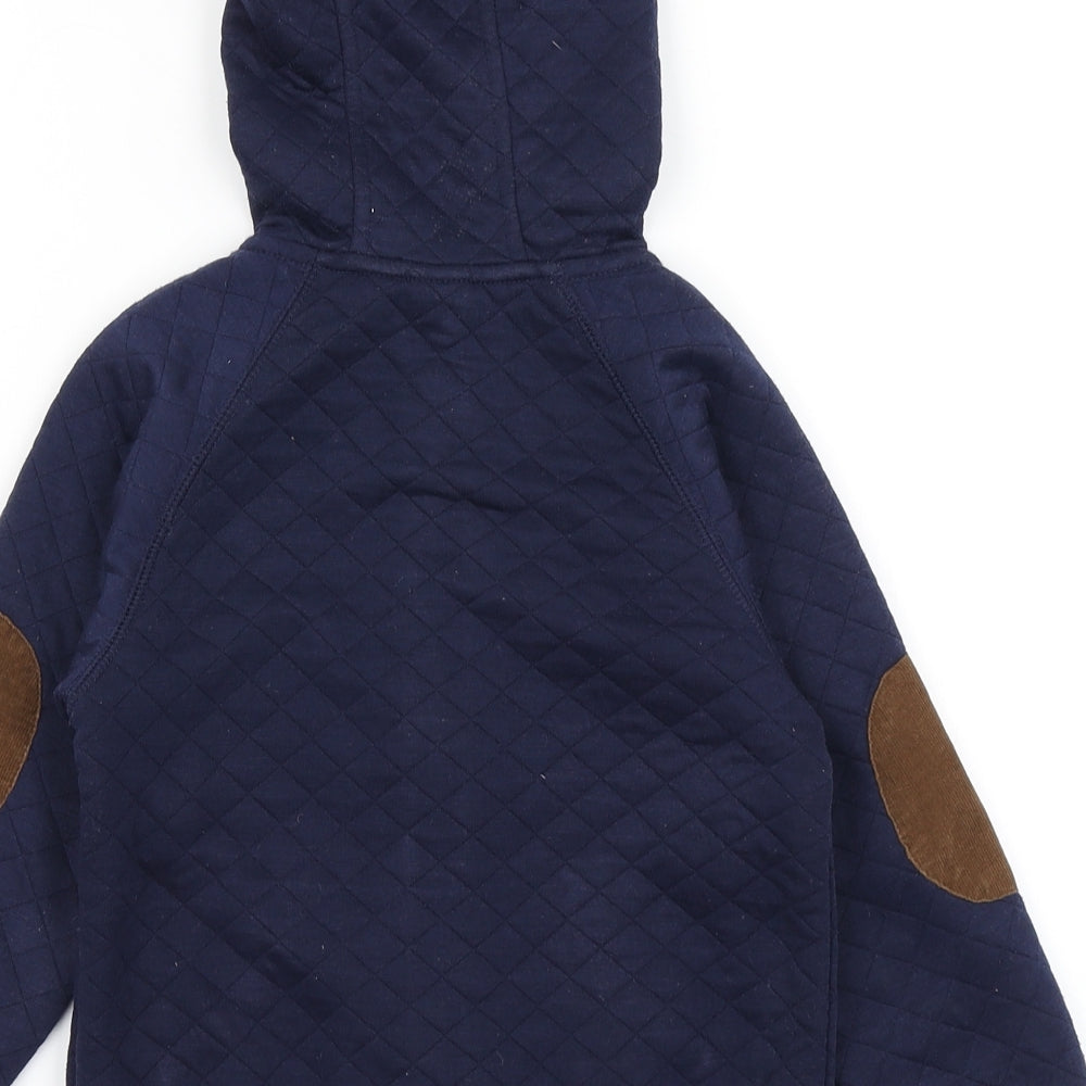 Mini Club Boys Blue Argyle/Diamond Jacket Size 5-6 Years