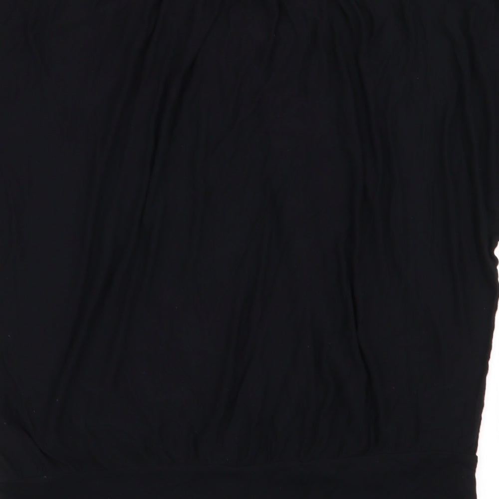 Wallis Womens Black Basic T-Shirt Size M