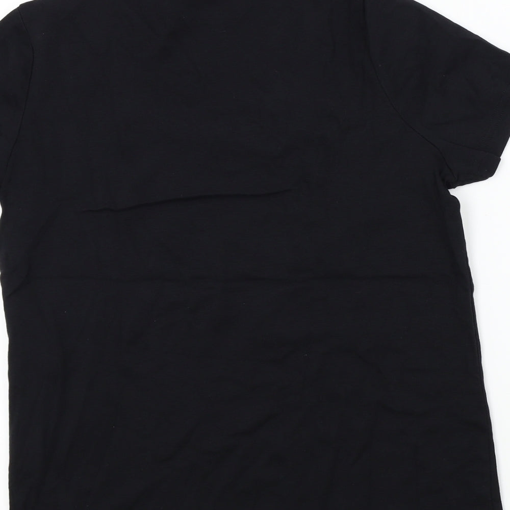 BM Womens Beige Colourblock Basic T-Shirt Size M