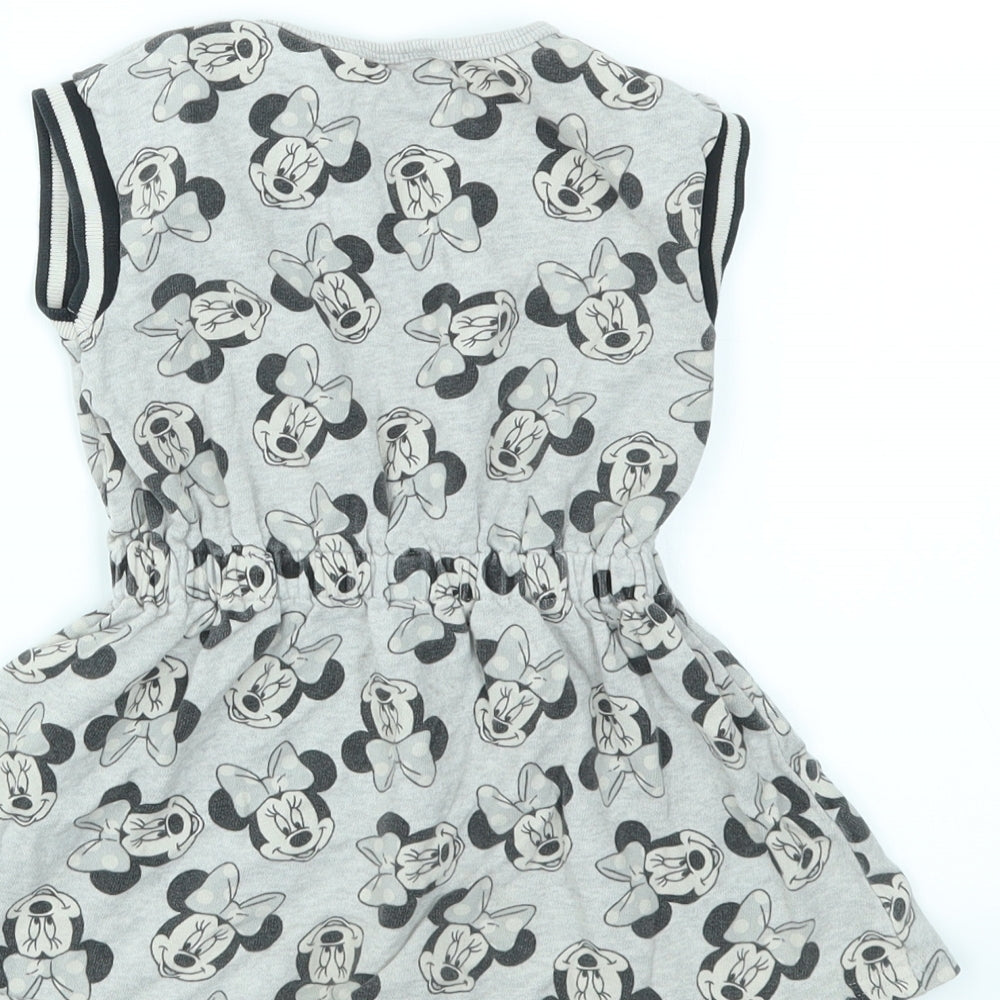 NEXT Girls Grey Animal Print Fit & Flare Size 12-18 Months