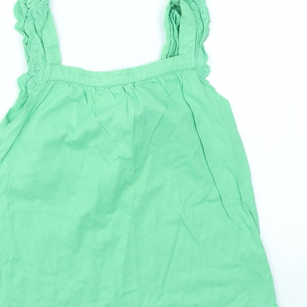 Girl 2 Girl Girls Green Basic T-Shirt Size 5-6 Years