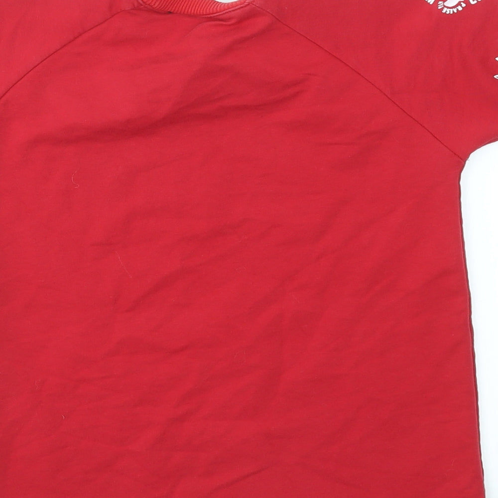 Preworn Boys Red Basic T-Shirt Size 12 Years