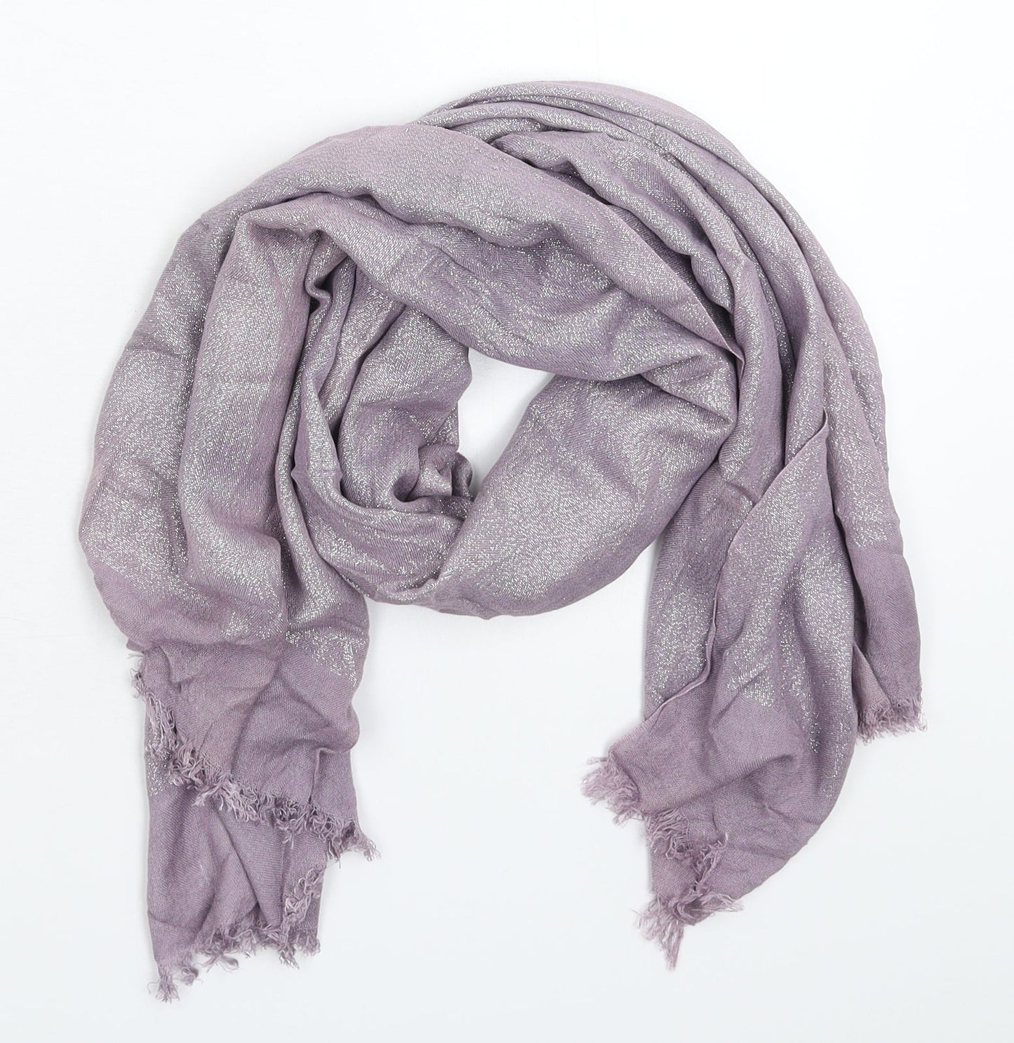 George Womens Purple Knit Scarf