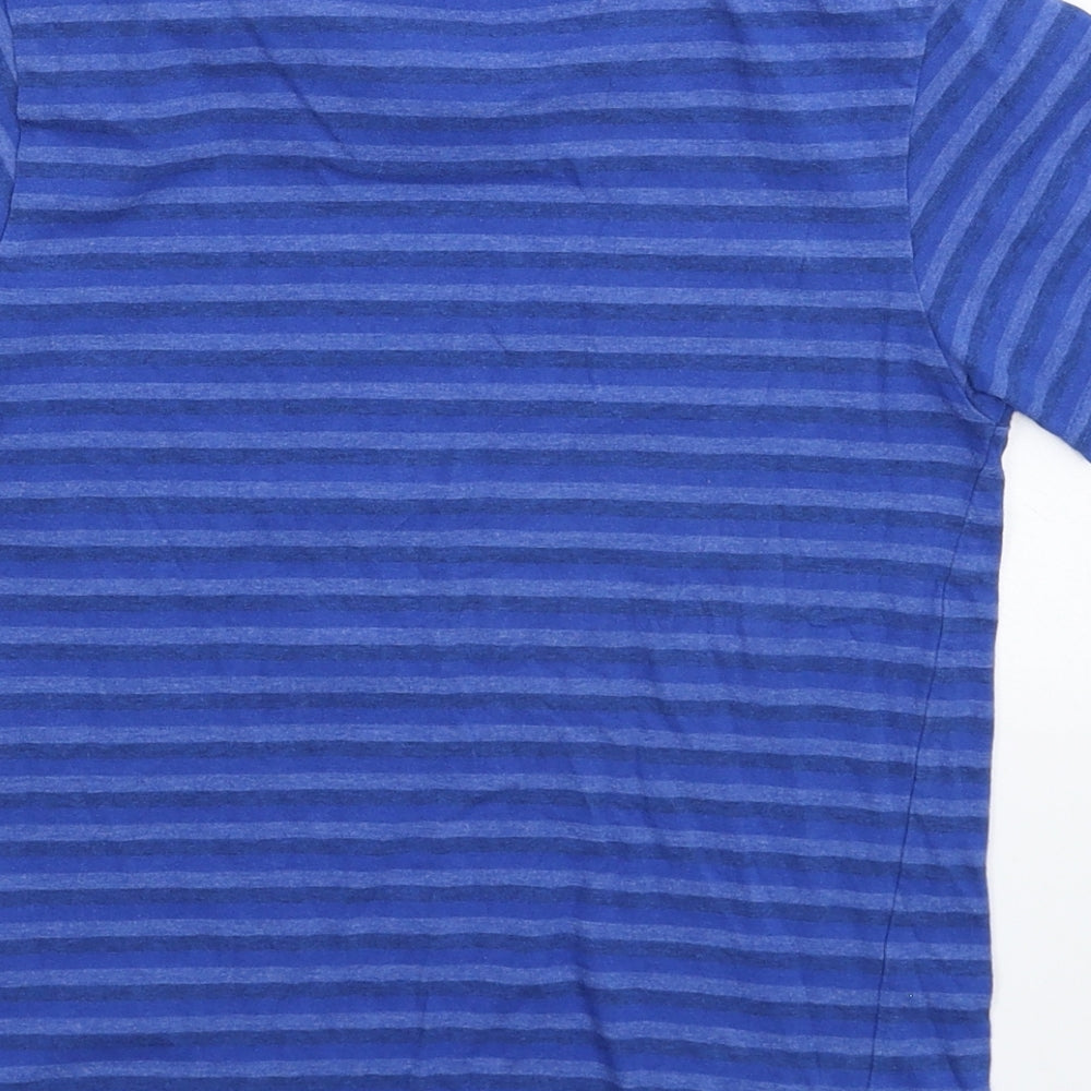 Lee Cooper Boys Blue Striped Basic T-Shirt Size 7-8 Years
