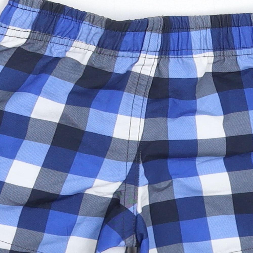 Rebel Baby Blue Check Cropped Trousers Size 12-18 Months