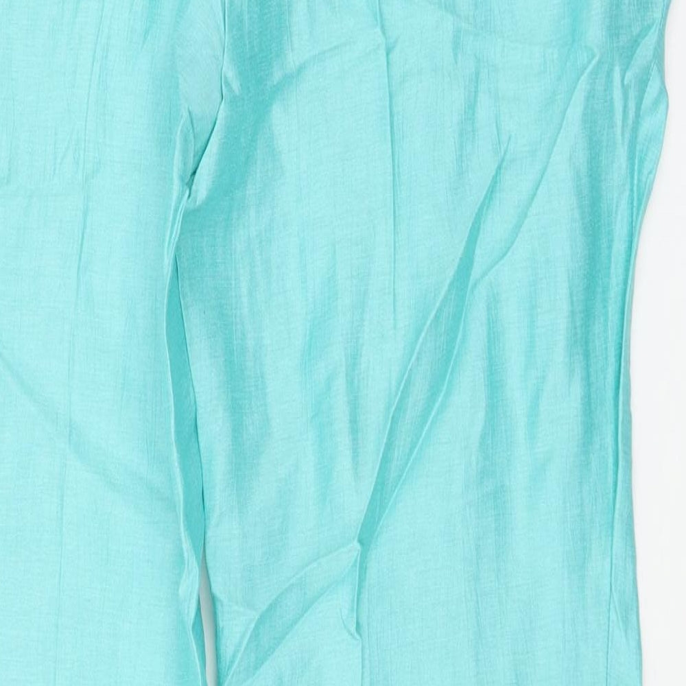 Eugene Klein Womens Blue Trousers Size 16 L32 in