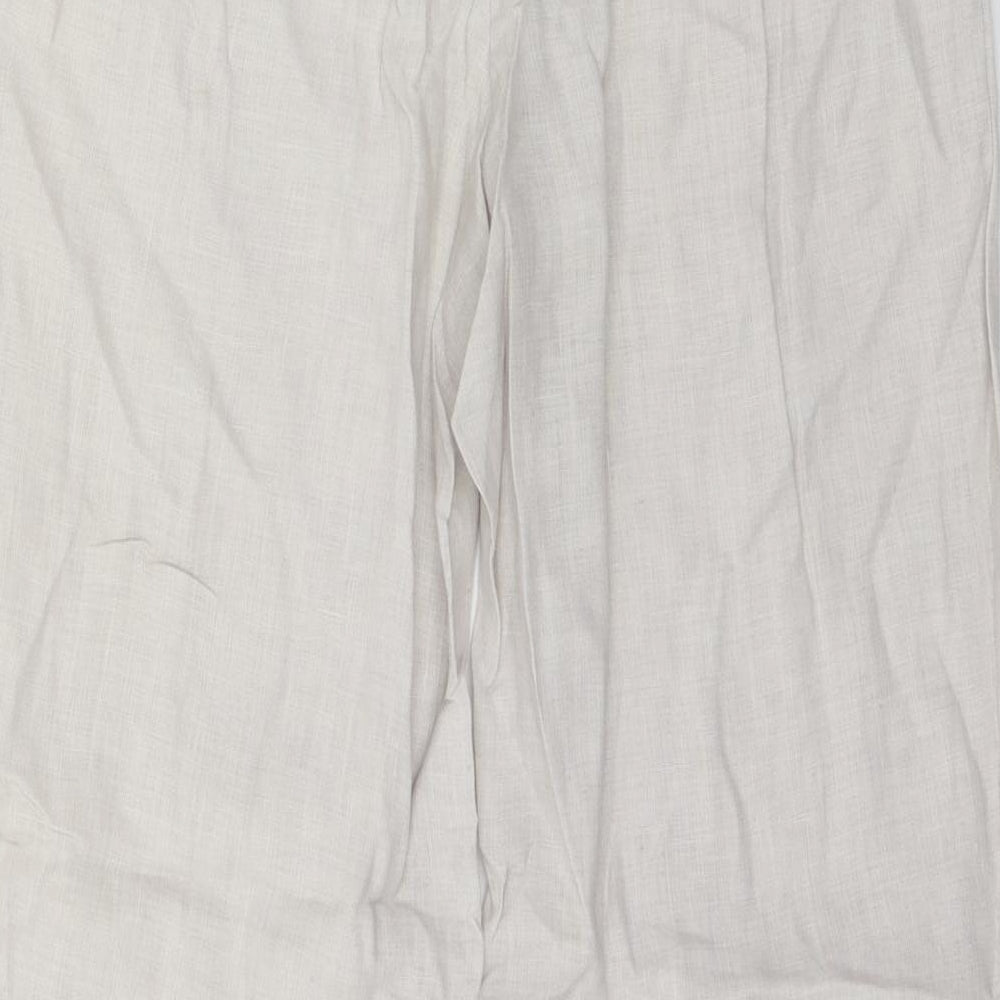 Beppe Bondi Womens Ivory Trousers Size 12 L29 in