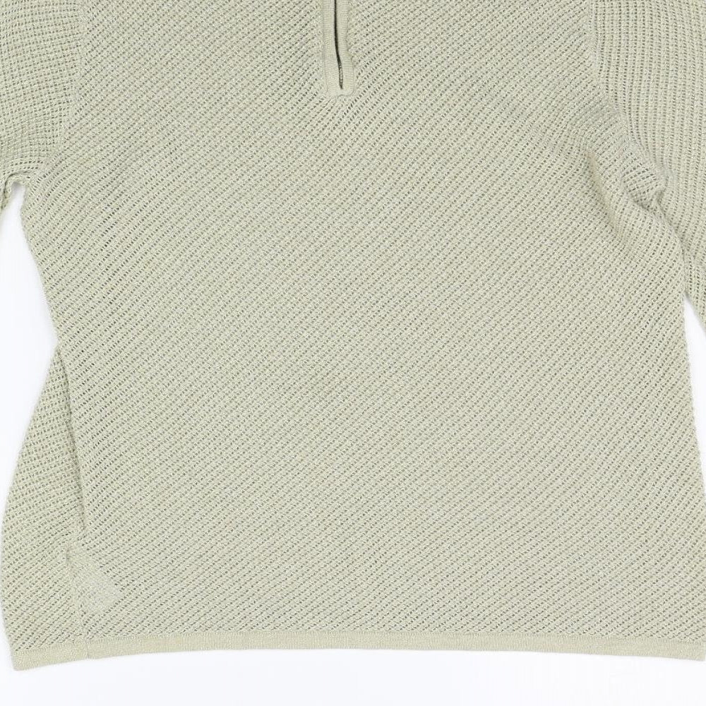 Next Womens Gold Pullover Jumper Size 10