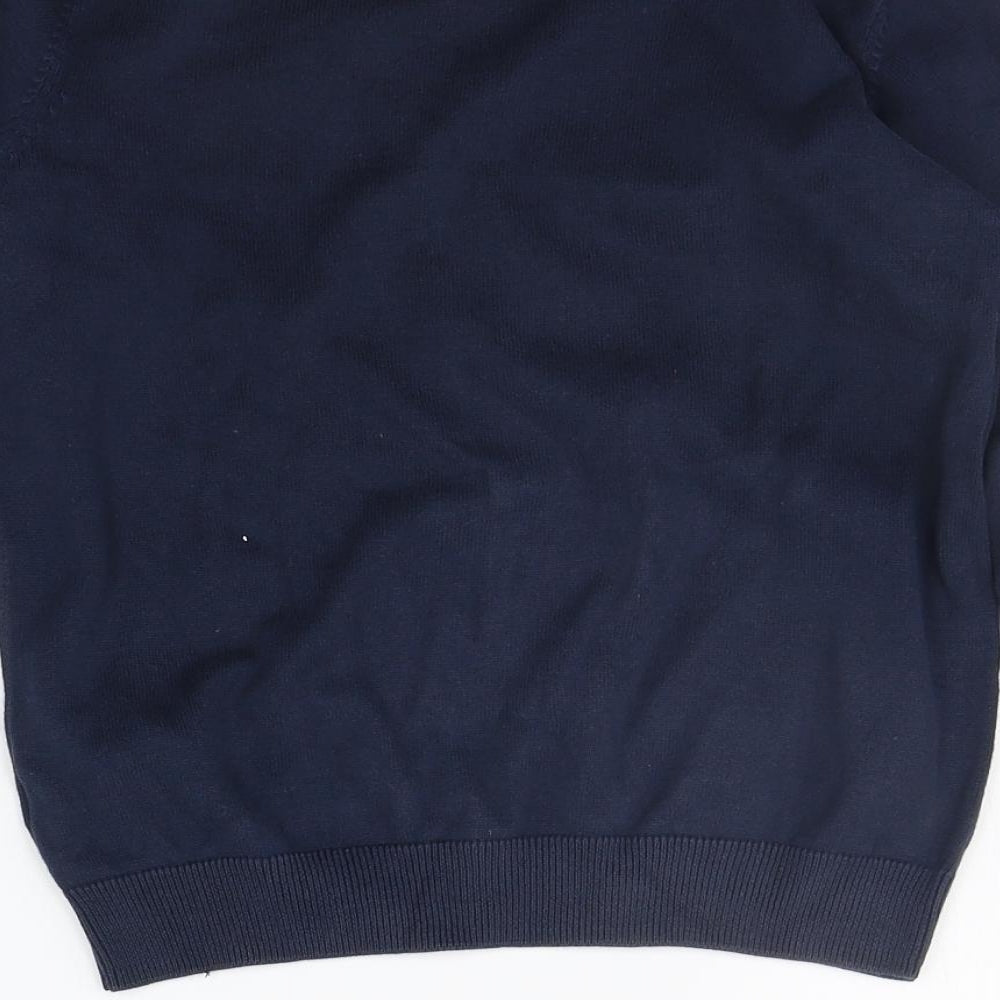 Marks & Spencer Girls Blue Pullover Jumper Size 9-10 Years