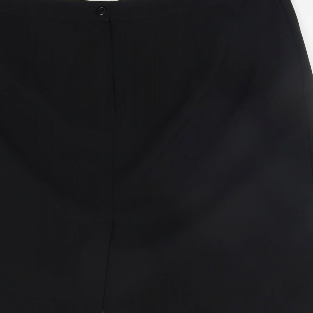 Just Jamie Womens Black Flare Skirt