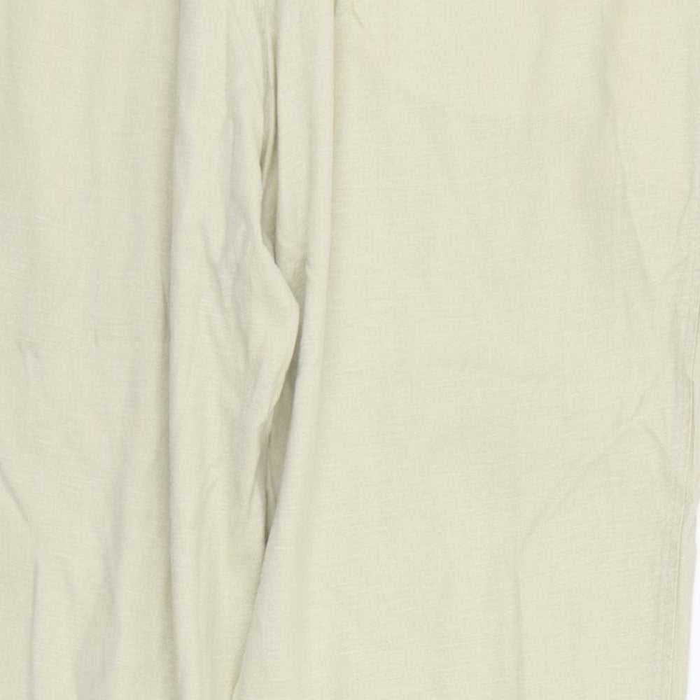 Marks & Spencer Womens Beige Trousers Size 42 in L29 in