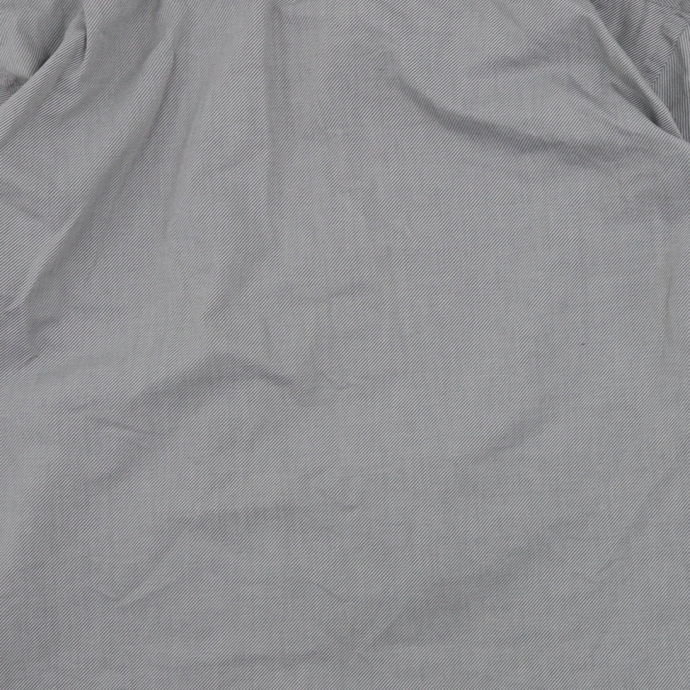 ARMANDO Mens Grey Button-Up Size 15