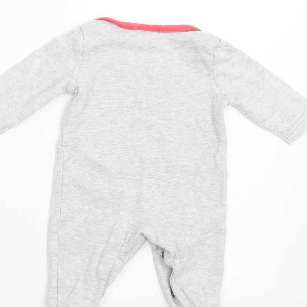 TESCO Baby Grey Babygrow One-Piece Size Newborn - mr noise