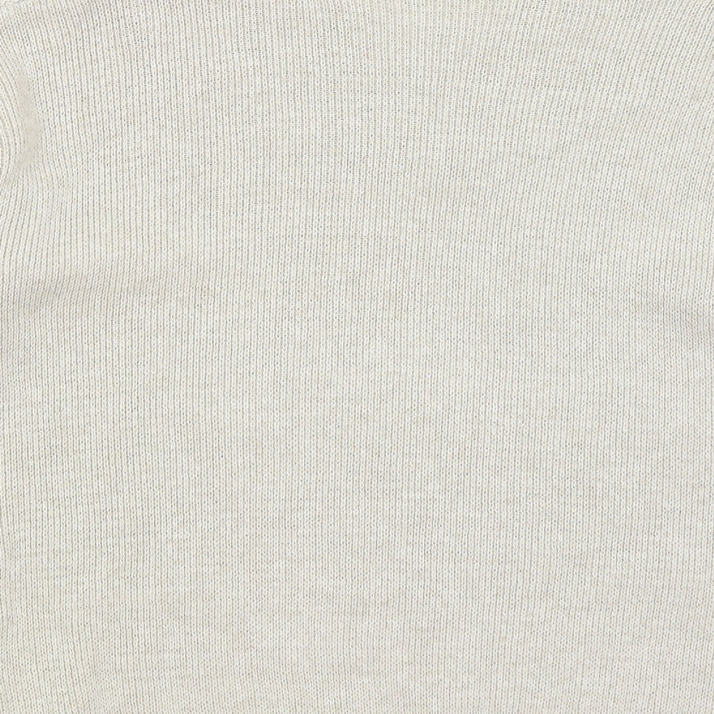 Cignal Womens Beige Pullover Jumper Size L