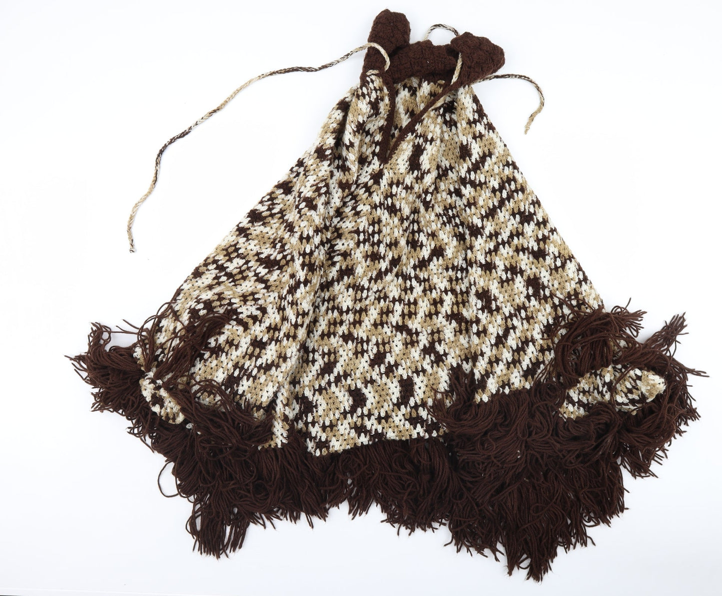 Preworn Unisex Brown Shawl/Wrap