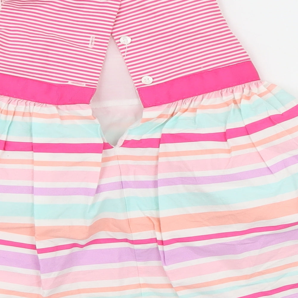 George Girls Ivory Striped Tank Dress Size 3-6 Months