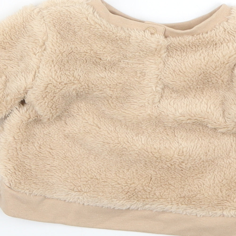 Jack & Lily Baby Beige Geometric Pullover Jumper Size 0-3 Months
