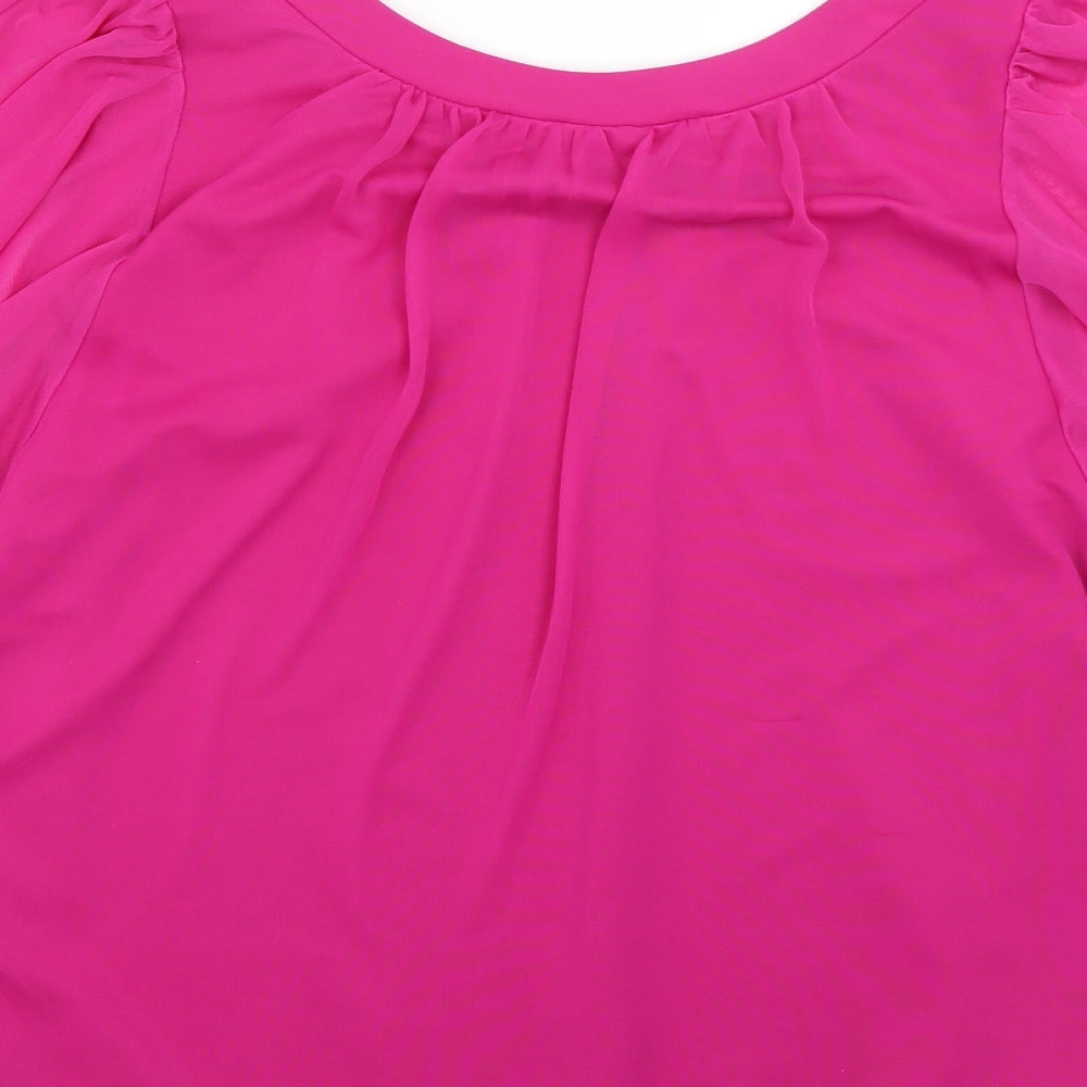 New Look Womens Purple Basic Blouse Size 12