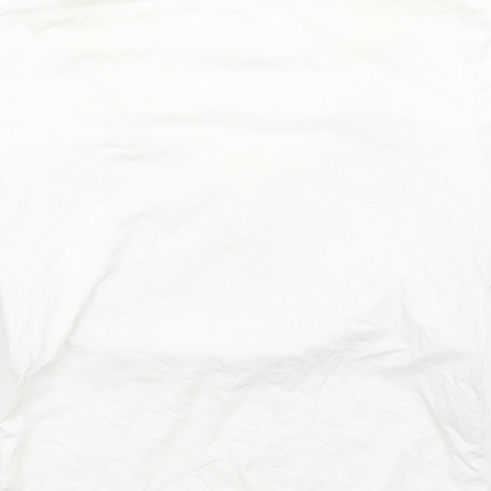 Dear is only Womens White Basic T-Shirt Size S