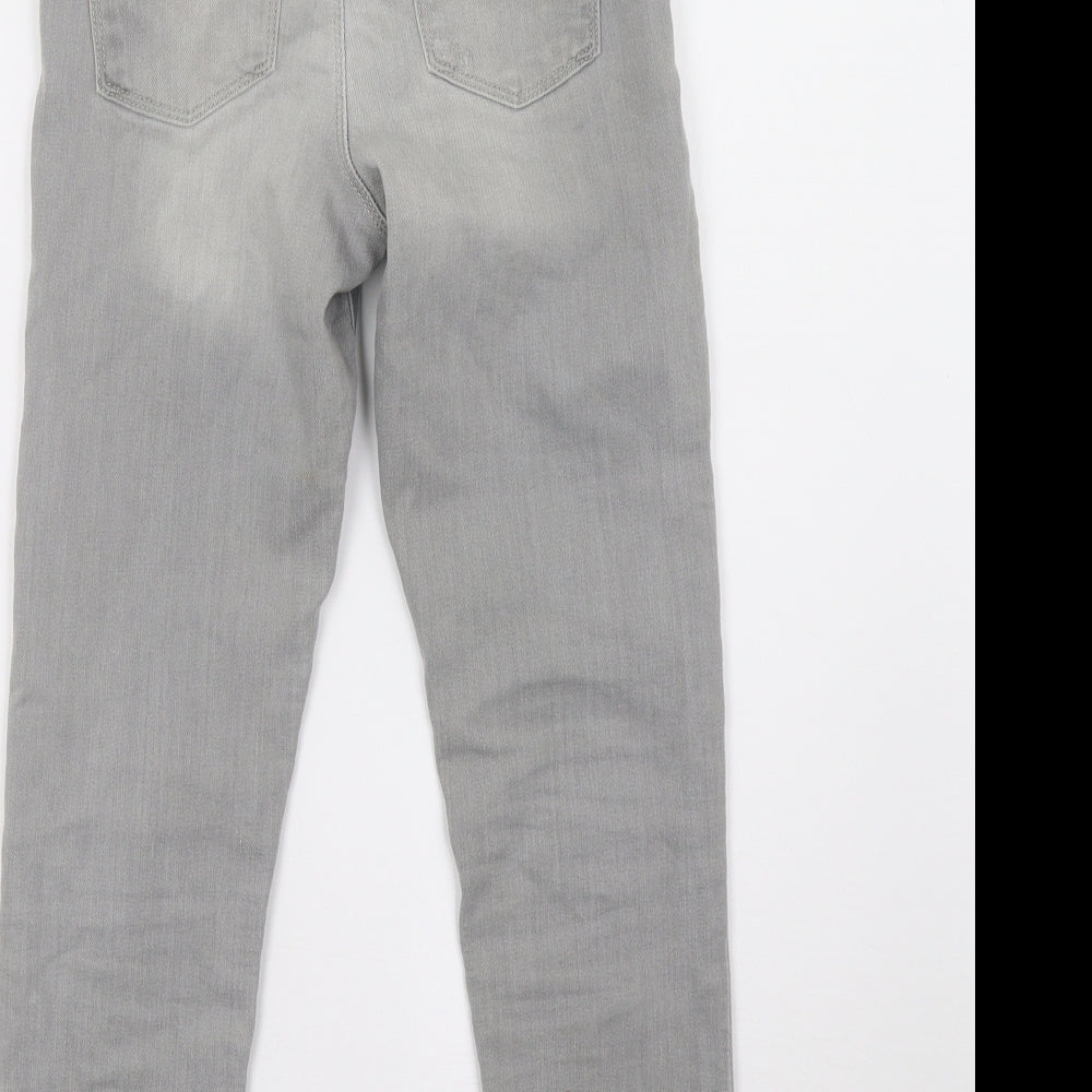 Zara Girls Grey Denim Skinny Jeans Size 9 Months