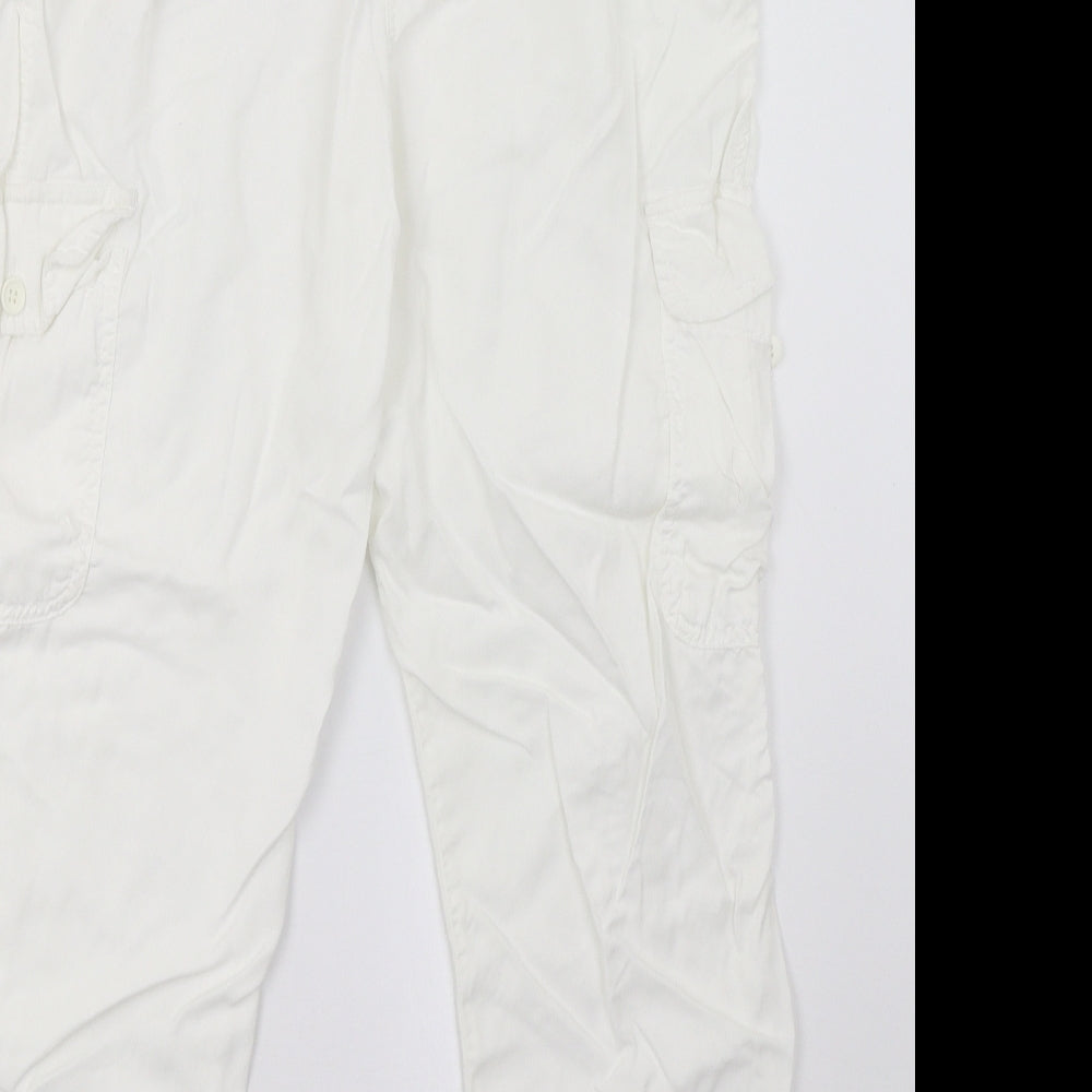 Best Mountain Womens White Trousers Size 12 L28 in