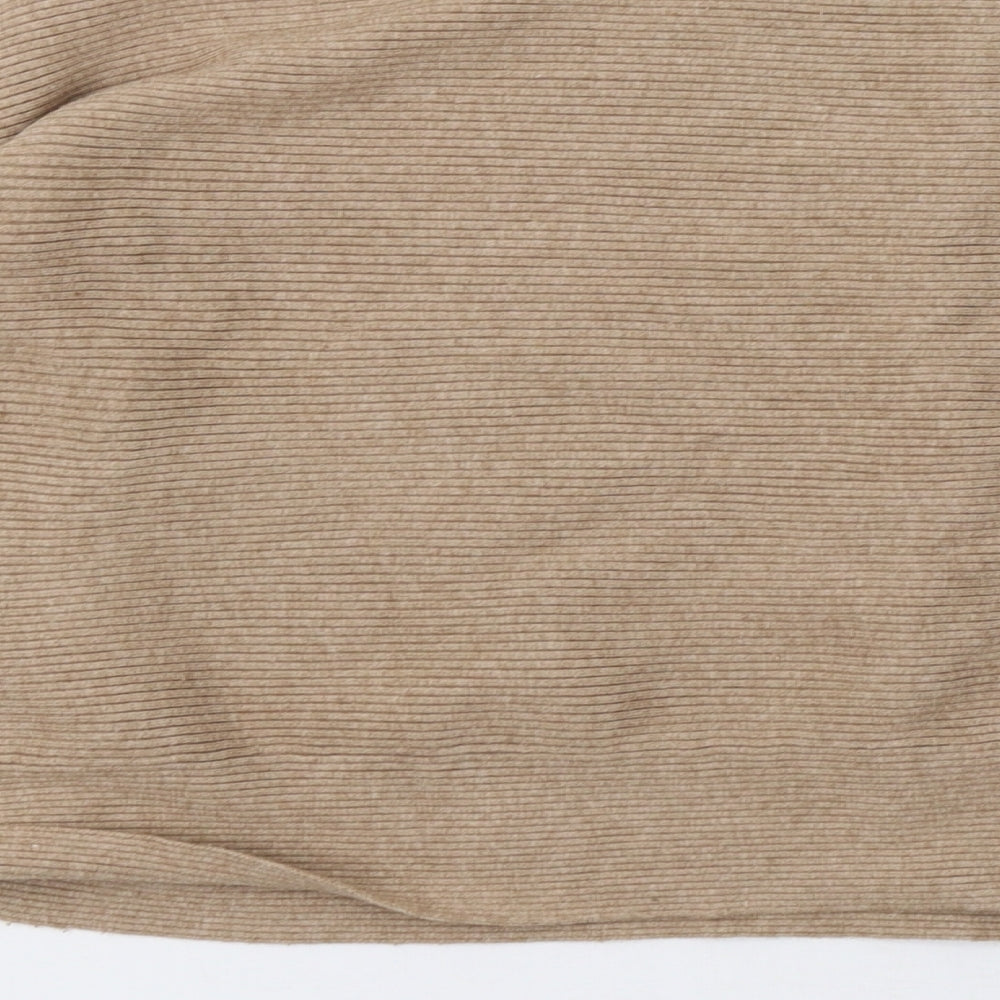 Primark Womens Brown Knit Pullover Sweatshirt Size 14
