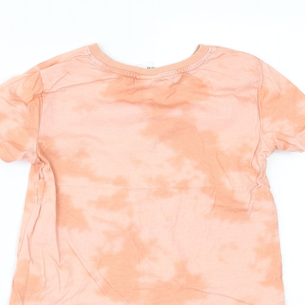 H&M Girls Orange Basic T-Shirt Size 5-6 Years