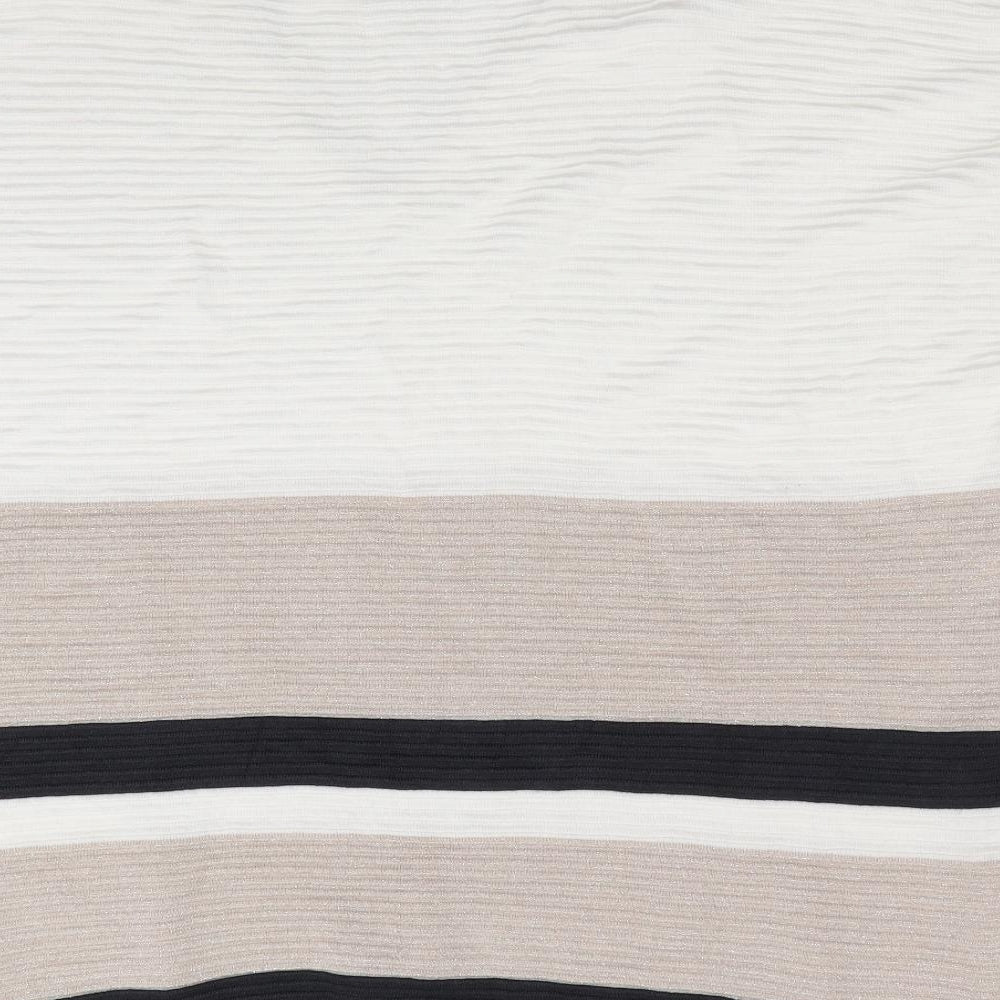 Florence and Fred Womens Ivory Striped Pullover Jumper Size 18 - Subtle glitter effect