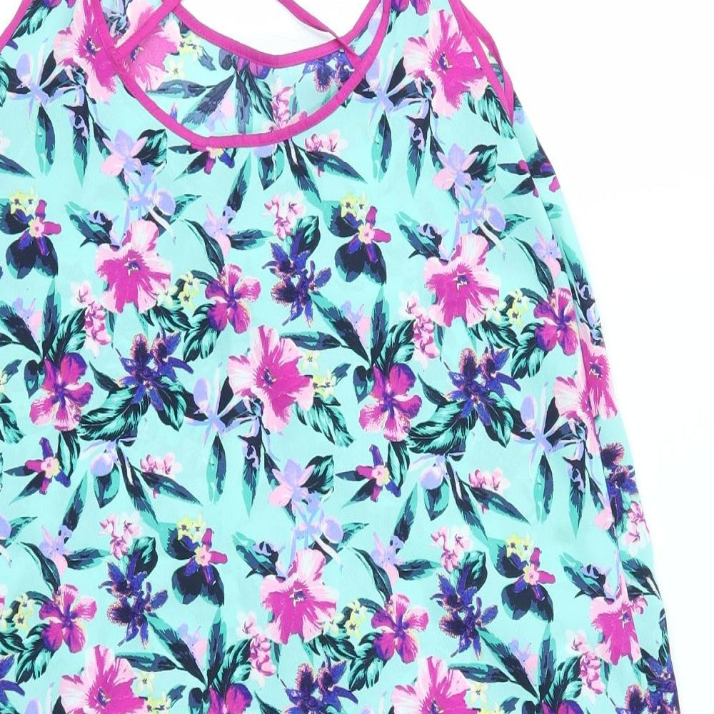 Primark Womens Multicoloured Floral Tank Dress Size S