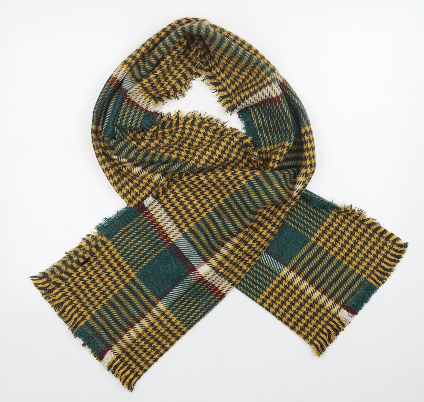 Preworn Unisex Multicoloured Plaid Scarf