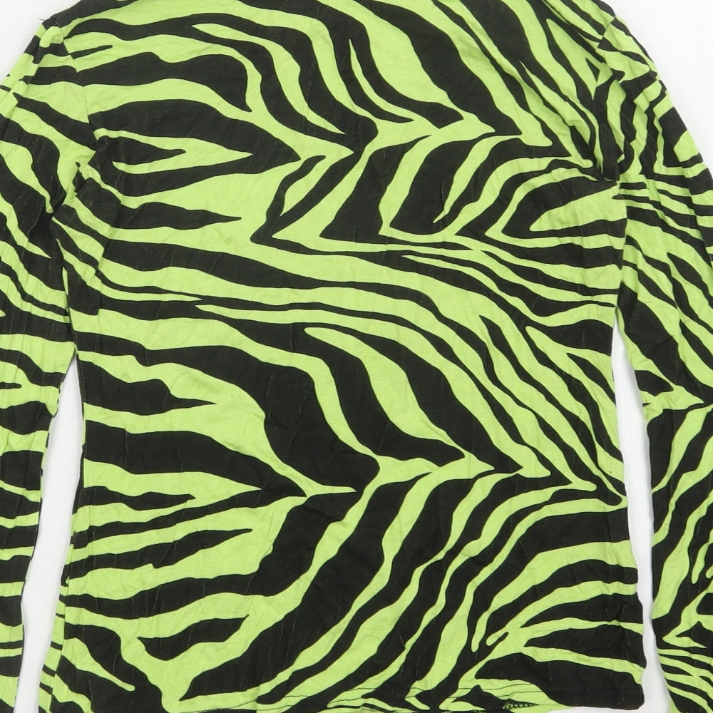 PRETTYLITTLETHING Womens Multicoloured Animal Print Pullover Jumper Size 8