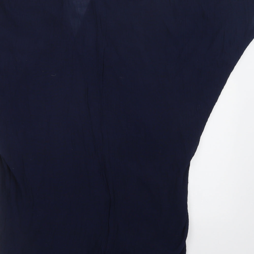Papaya Womens Blue Basic Blouse Size M
