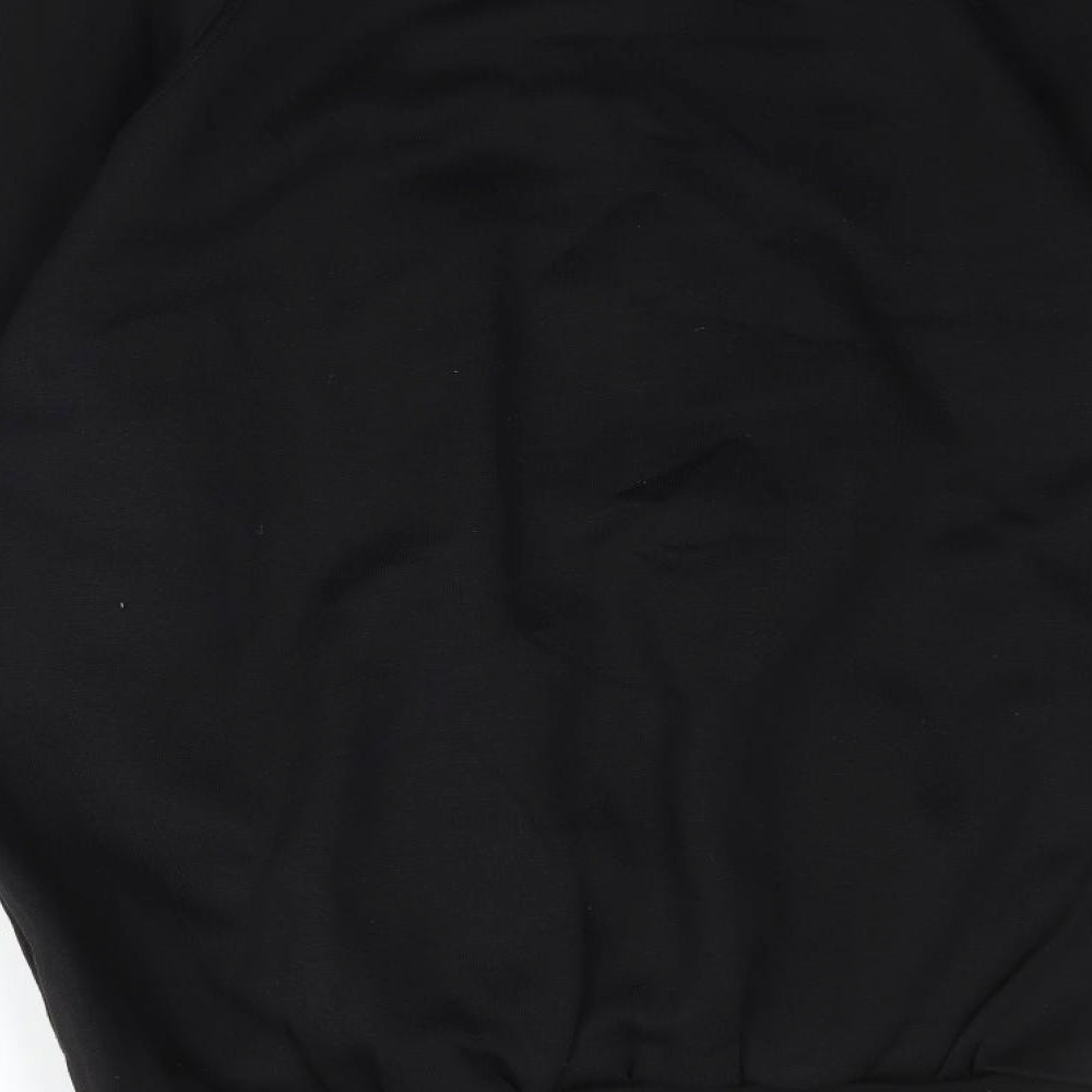 Capricorn Mens Black Fleece Pullover Sweatshirt Size L