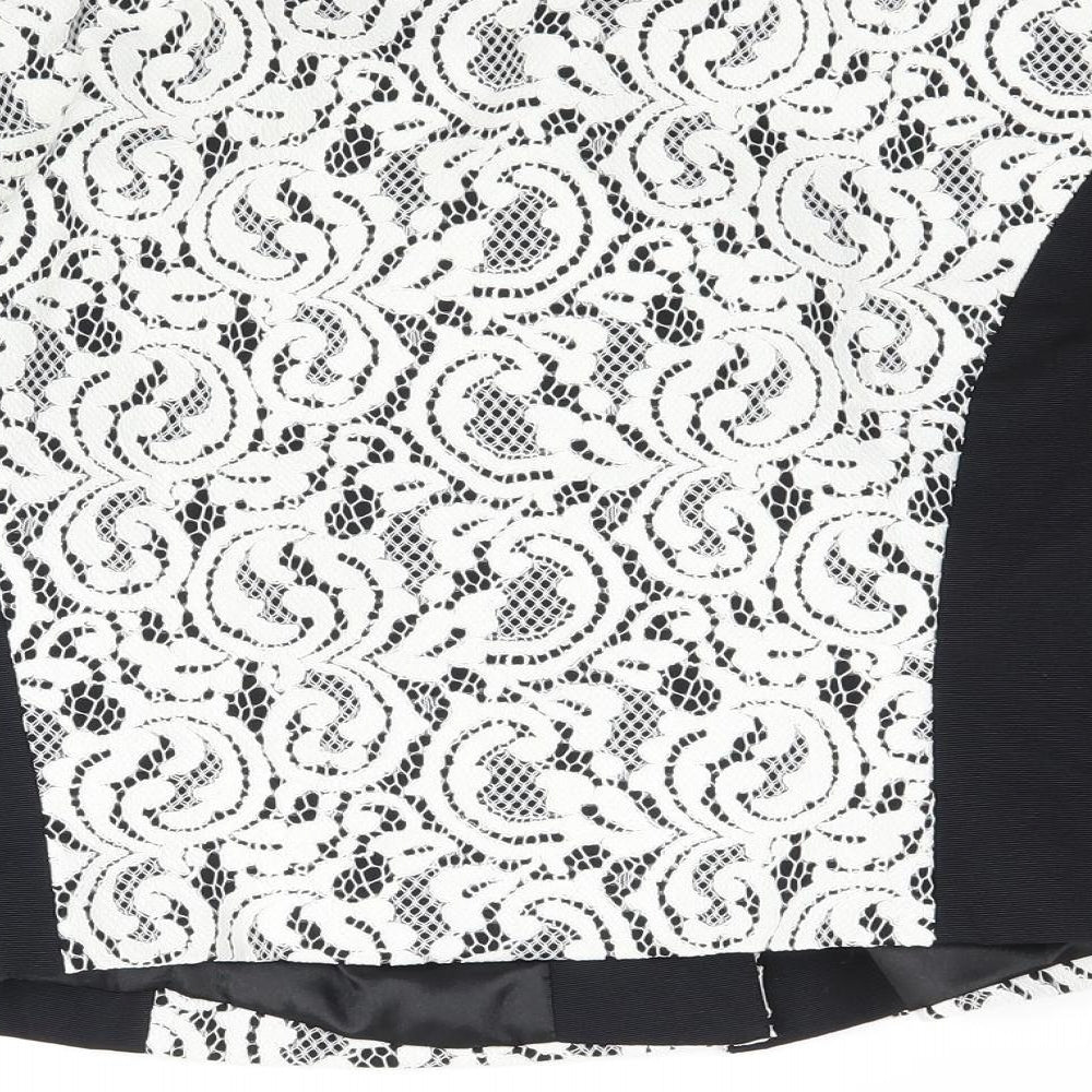 Planet Womens Black Jacket Blazer Size 8 - Lace detail office work jacket