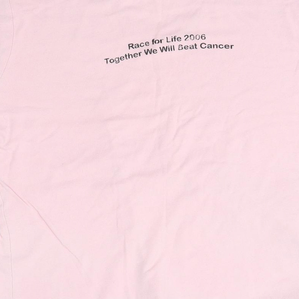 Bella Womens Pink Basic T-Shirt Size XL - race for life 2006