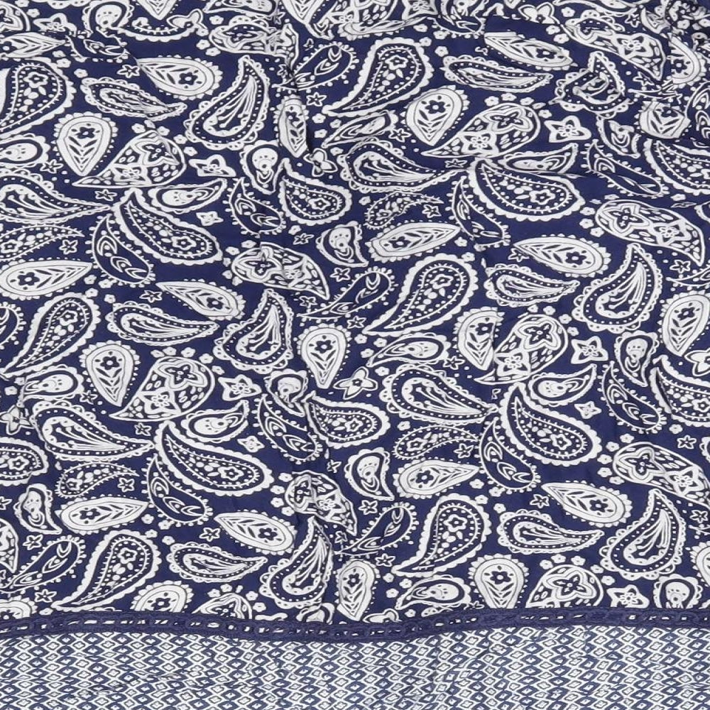 Nutmeg Girls Blue Paisley Cardigan Jumper Size 12-13 Years