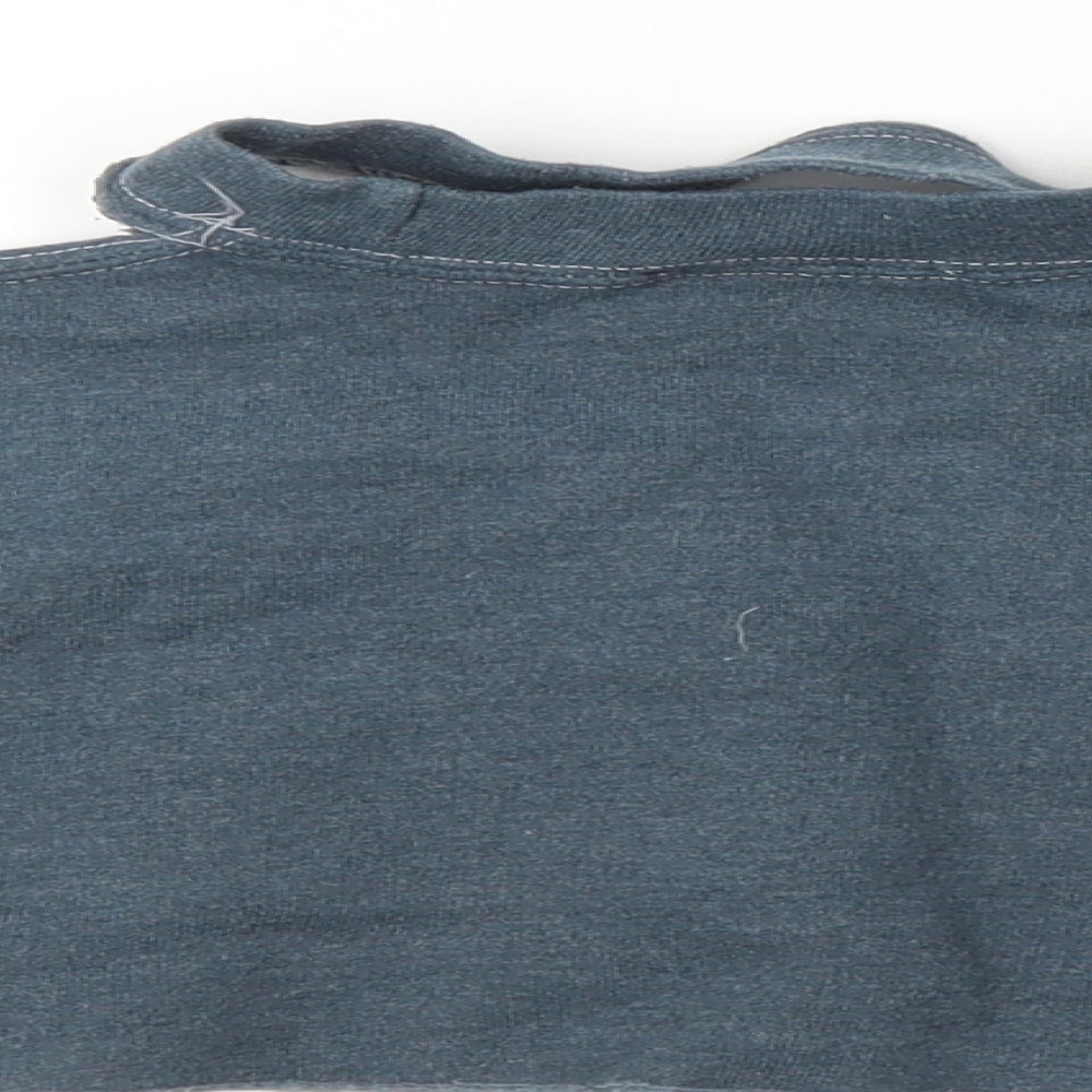 Ratchet Womens Blue Pullover Sweatshirt Size S - crop top