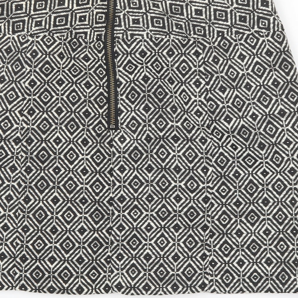 Next Womens Multicoloured Geometric A-Line Skirt Size 10