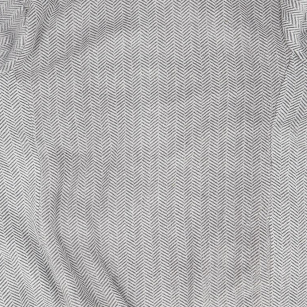 Preworn Womens Grey Full Zip Hoodie Size M