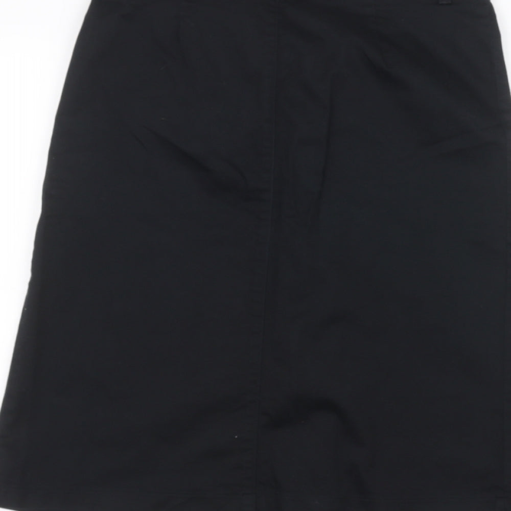 Preworn Womens Black A-Line Skirt Size 6